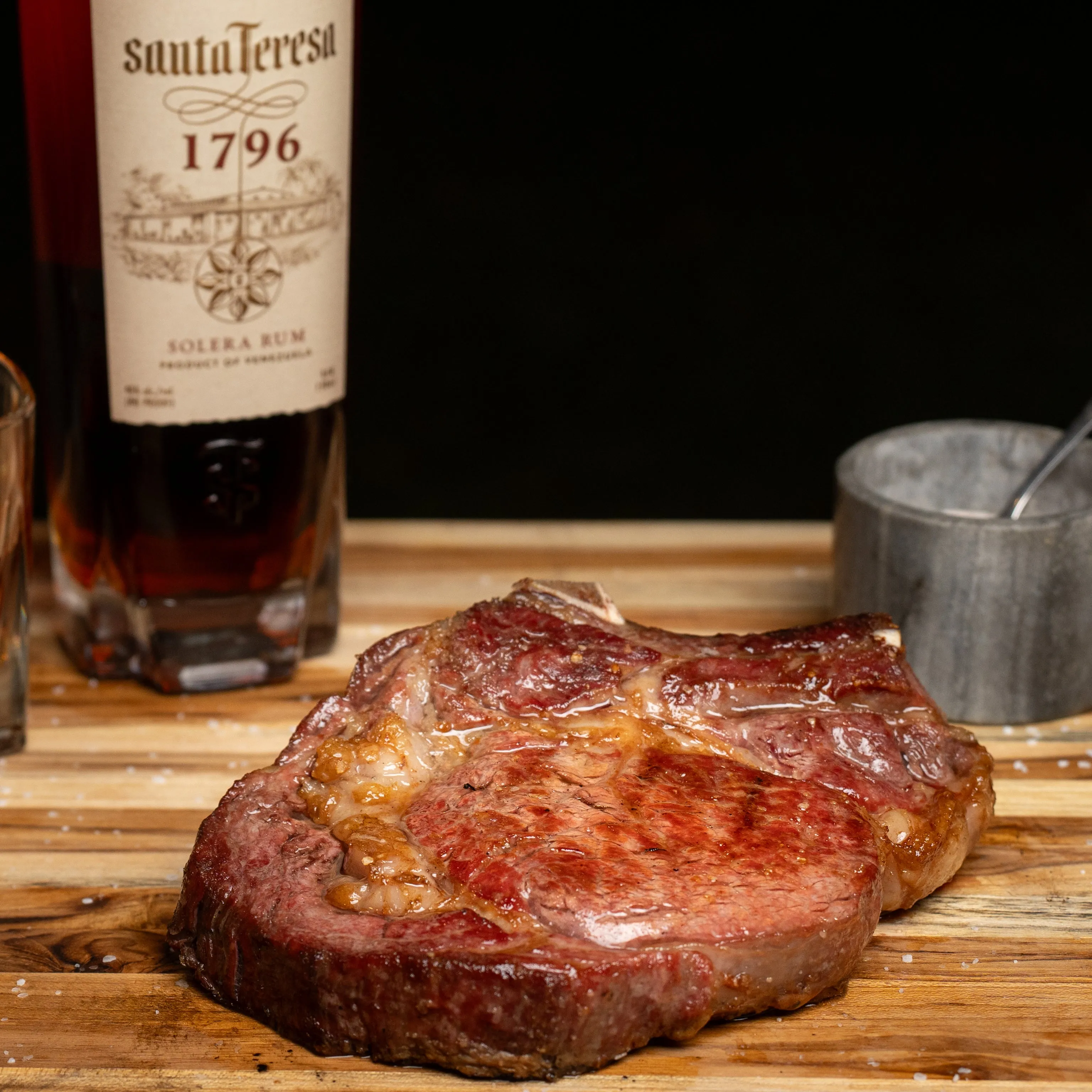 60 Day Dry Aged Bone-In Ribeye Aged Infused With Santa Teresa Rum