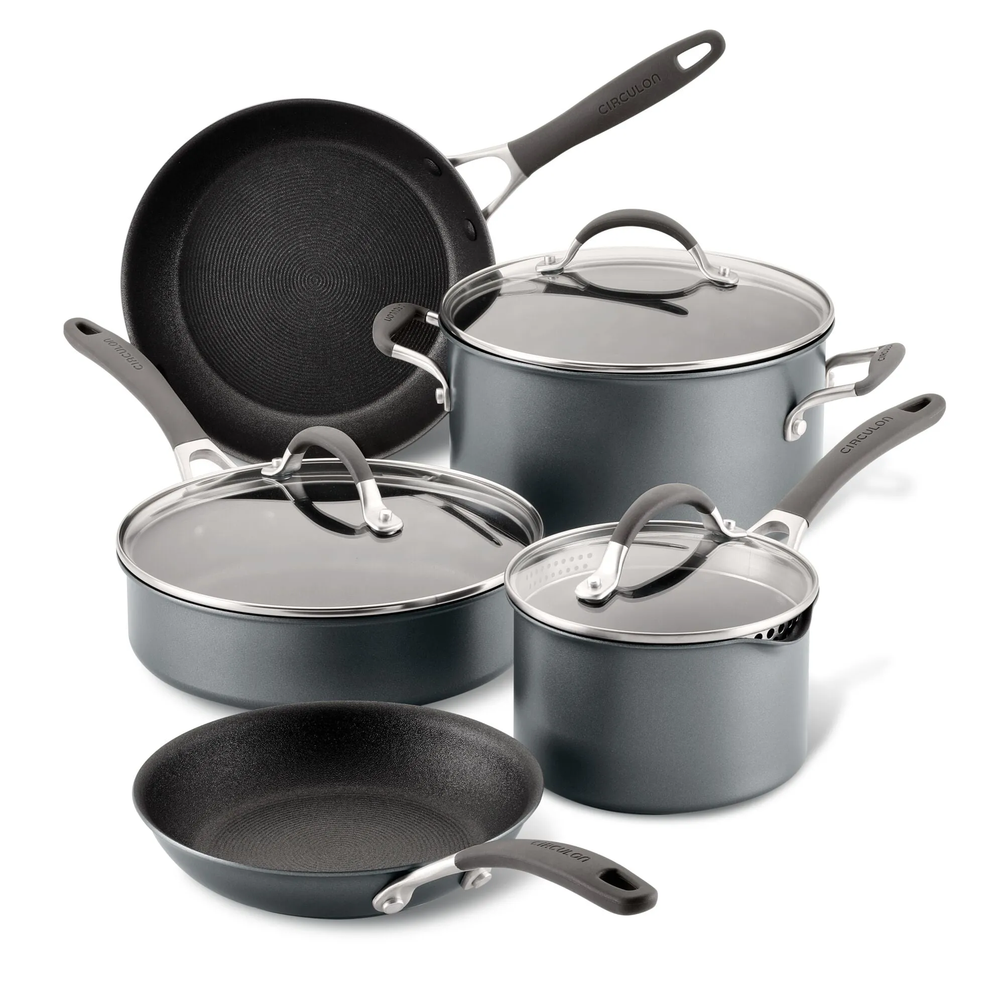 8-Piece A1 ScratchDefense™ Nonstick Cookware Set