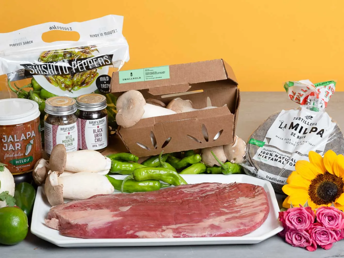 AKAUSHI WAGYU FLANK STEAK FAJITA DINNER KIT