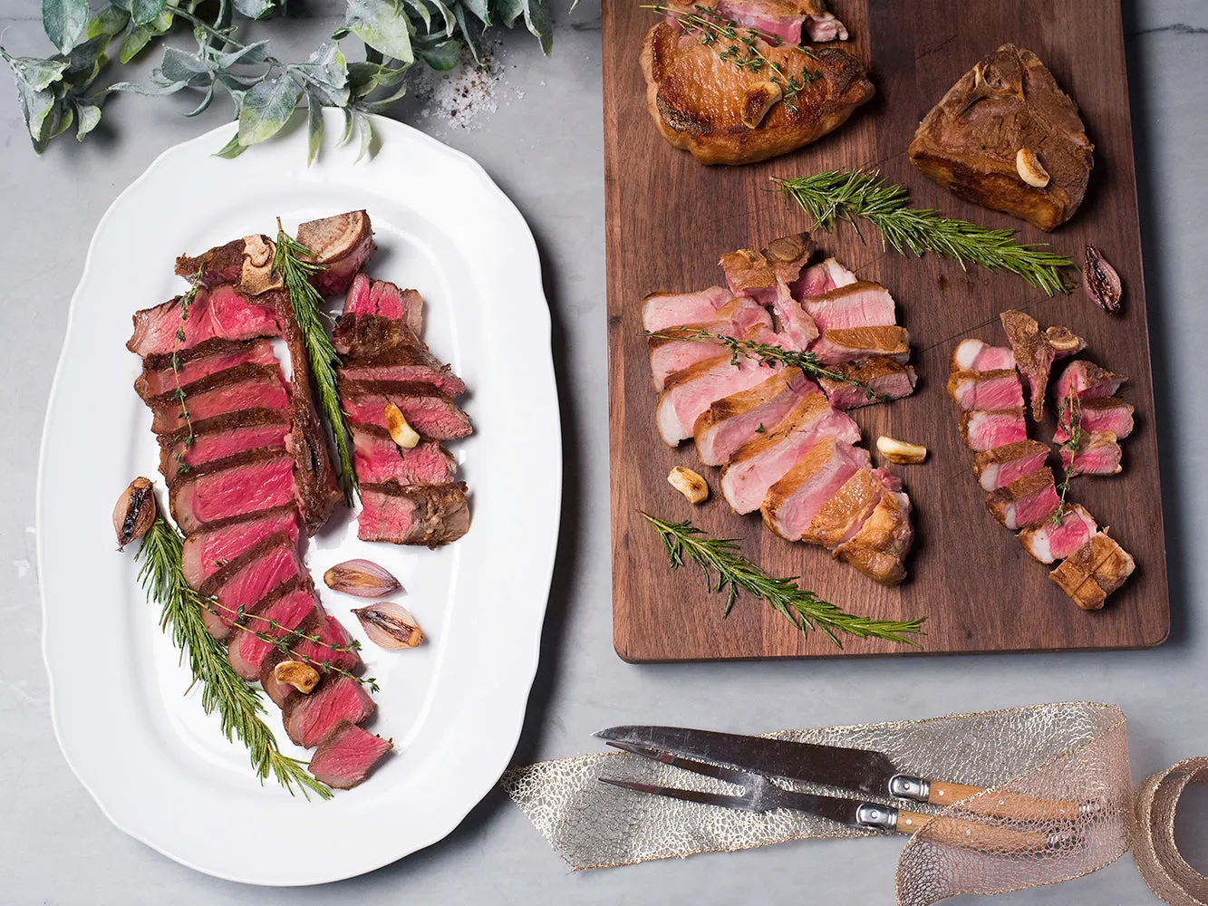 BEEF, LAMB, PORK, GOAT PORTERHOUSE SAMPLER