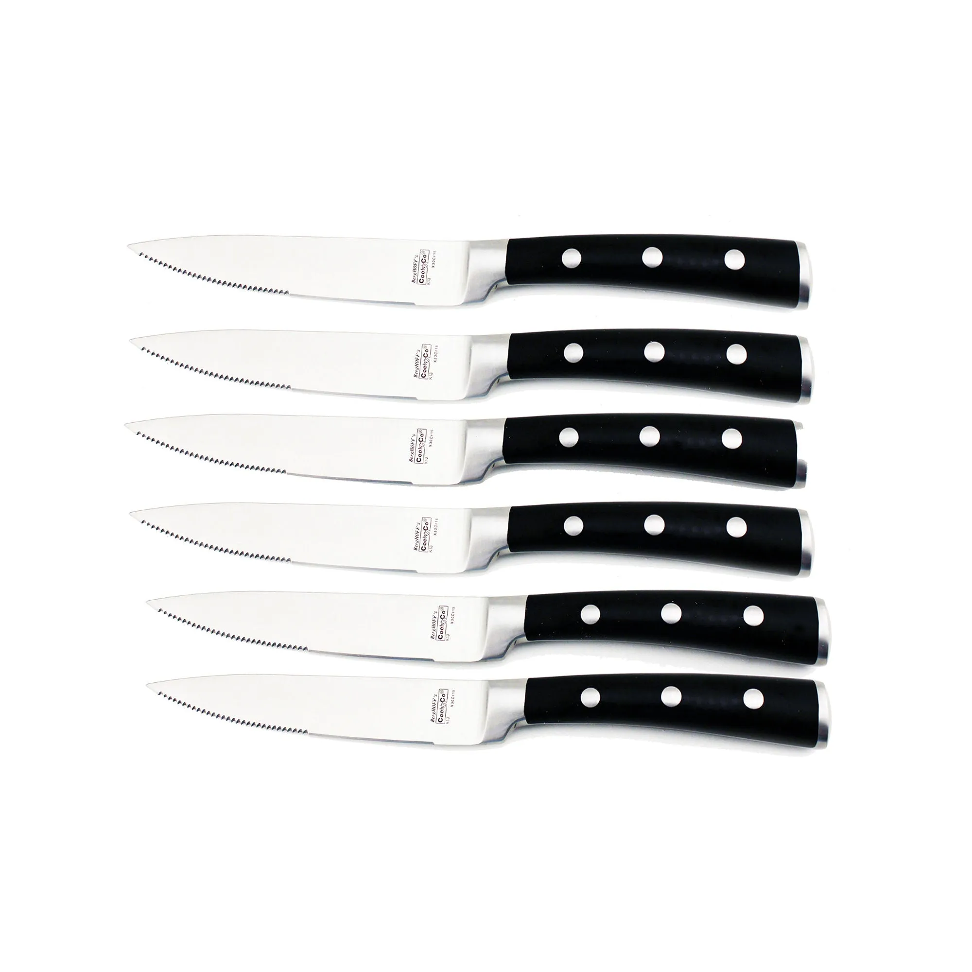 Berghoff Classico 6Pc Steak Knife Set - BLACK ONE SIZE
