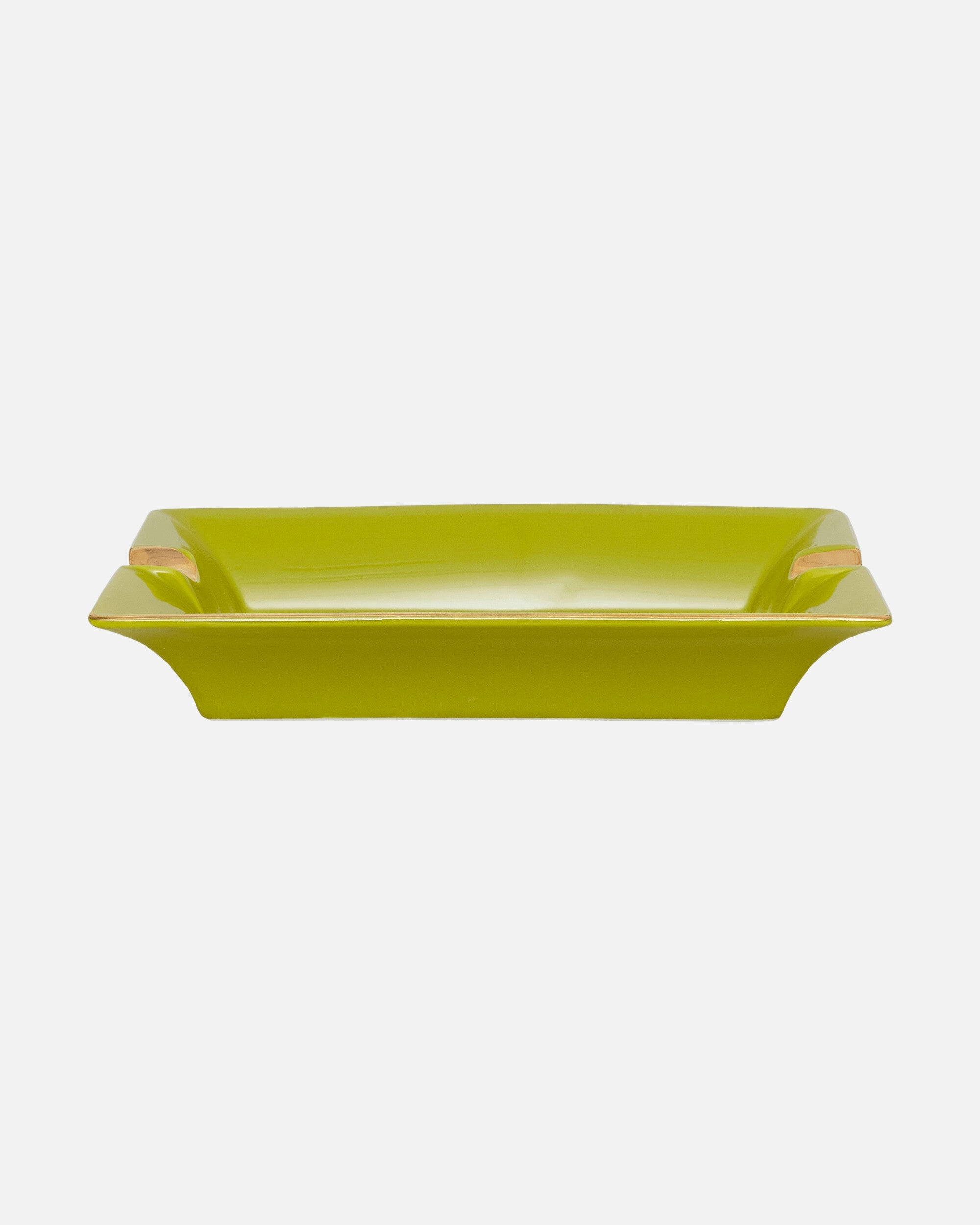Ceramic Logo Ashtray Green