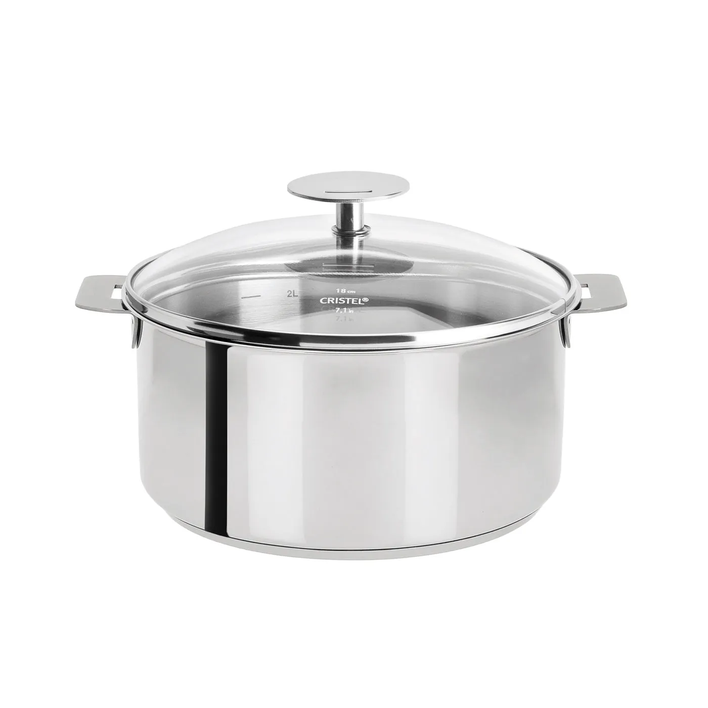 Cristel Mutine Removable Handle - 4 Qt. Stew Pan w/Lid
