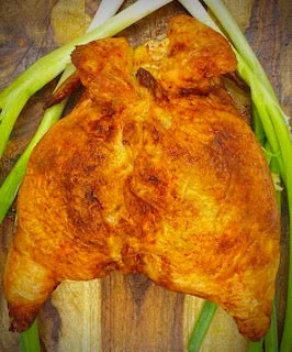 Eggplant / Brown Rice Dressing Stuffed Chicken