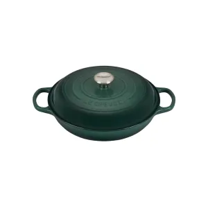 Le Creuset 3 1/2 Qt. Signature Braiser w/Stainless Steel Knob - Artichaut- Personalized Engraving Available