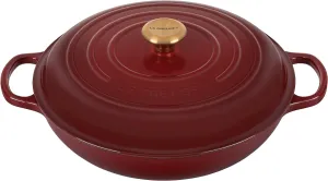 Le Creuset 5 Qt. Signature Braiser w/Gold Knob - Rhone