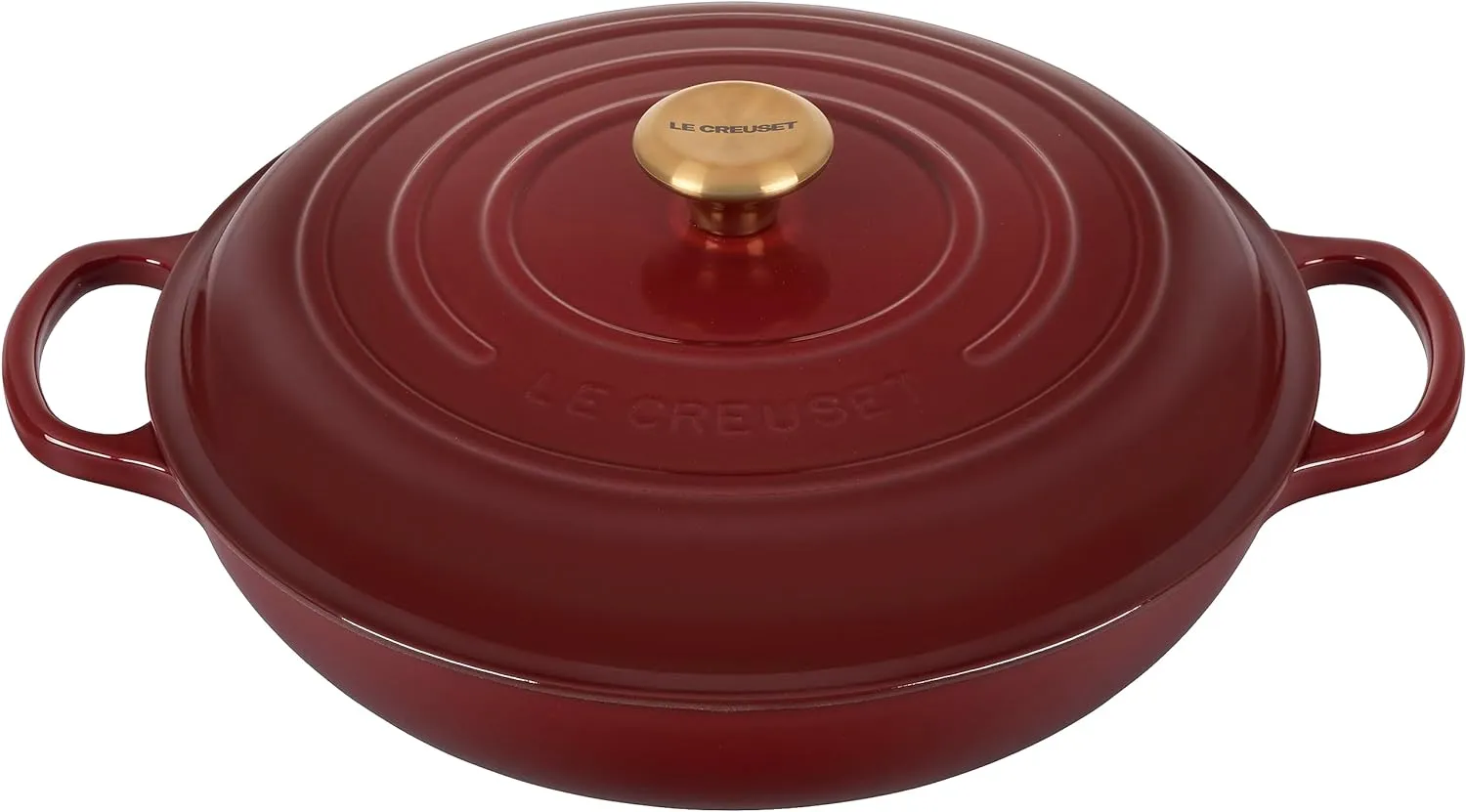Le Creuset 5 Qt. Signature Braiser w/Gold Knob - Rhone