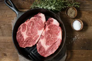 Natural American Wagyu Beef Portioned Ribeye Steak