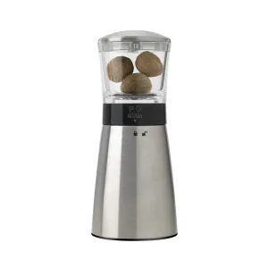 Peugeot Daman Clear/Stainless Acrylic Nutmeg Mill - 16cm/6.25"