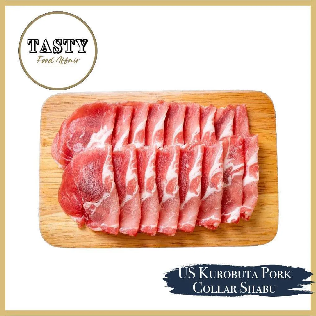 US Kurobuta Pork Collar - Chop / Yakiniku / Shabu Shabu