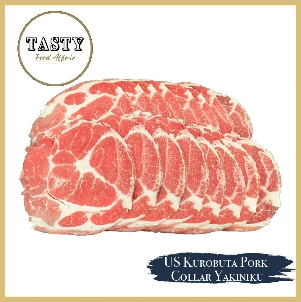 US Kurobuta Pork Collar - Chop / Yakiniku / Shabu Shabu