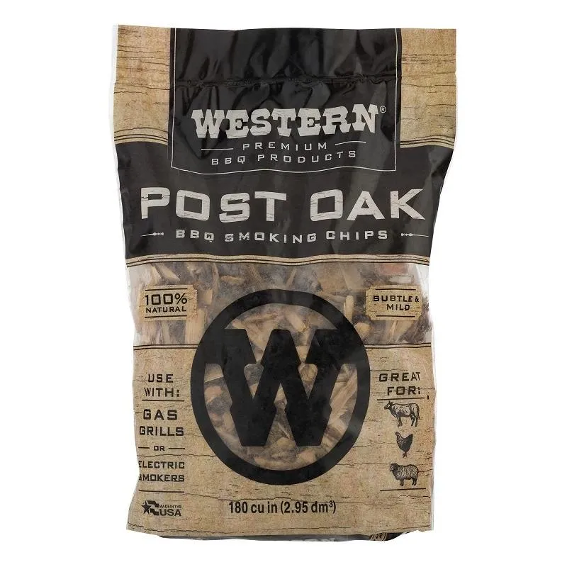Western Wood Post Oak Smoking Chips - 2.94L