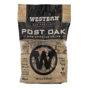 Western Wood Post Oak Smoking Chips - 2.94L
