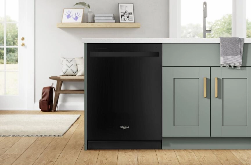 Whirlpool Black Dishwasher with Deep Top Rack (50 dBA) - WDT740SALB