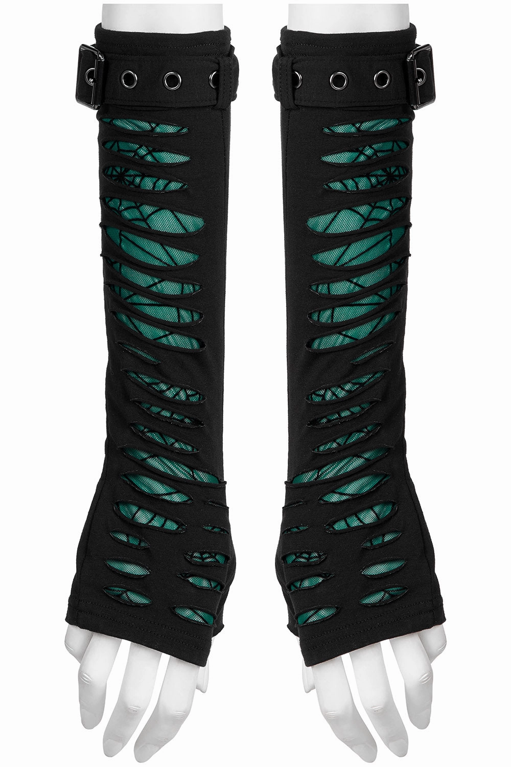 Woven Webs Emerald Armwarmers [GREEN]