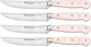 Wusthof Classic Pink Himalayan Salt - 4 Pc. Steak Knife Set